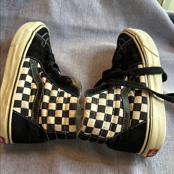Vans Black and White High-Top Sneakers - Picture 6 of 12